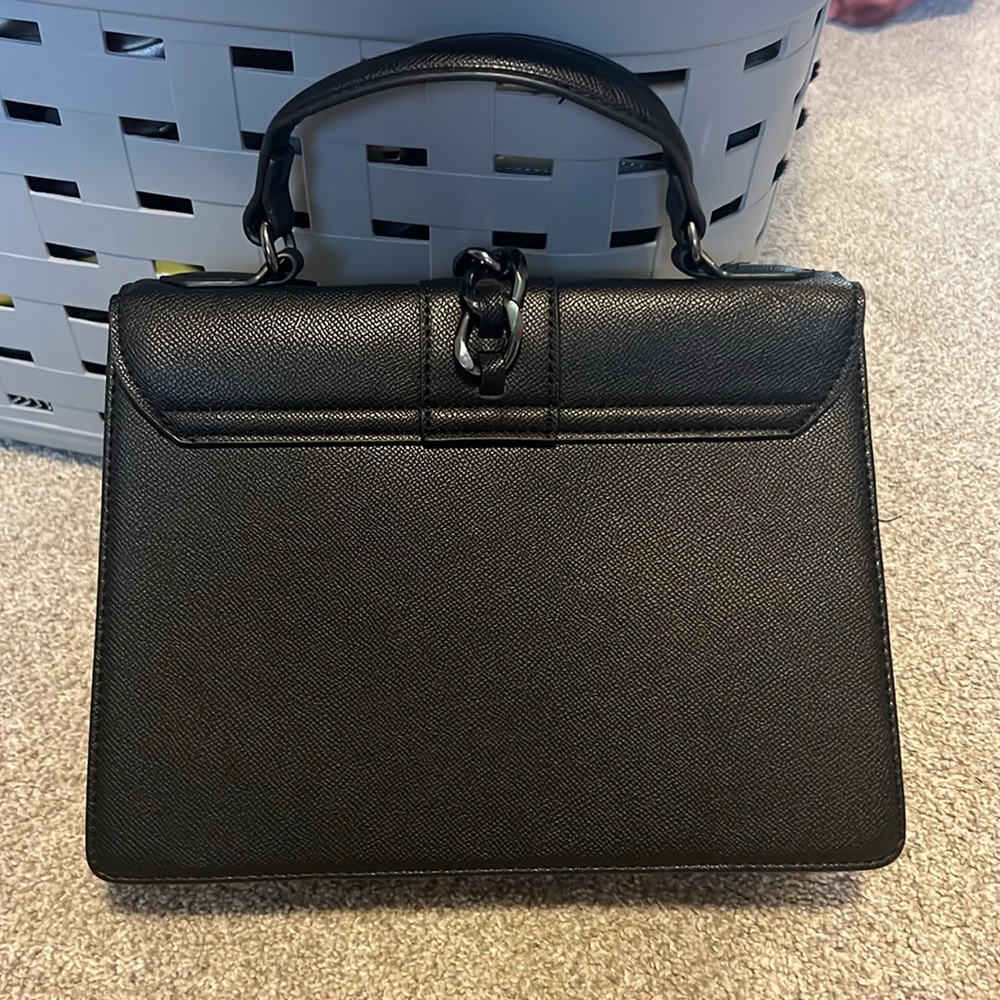 Badgley Mischka Black Studded Handbag - Picture 2 of 7